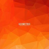 Orange polygon geometric background vector