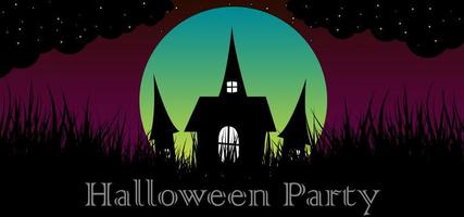 Halloween party light abstract background vector