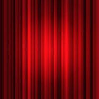 Fondo de cortina de seda roja