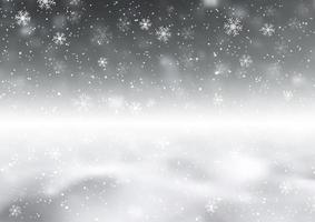 Gloomy Snow Storm Christmas background  vector