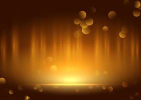 Display background with golden lights  vector