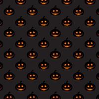 Halloween pumpkin pattern background  vector