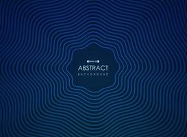 Abstract wavy blue radiating lines futuristic pattern vector