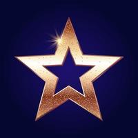 Gold Sparkly star background vector