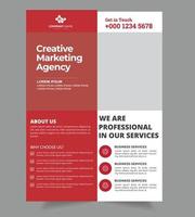 Diseño creativo de folleto corporativo vector