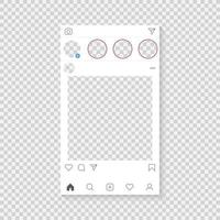 Photo application template  vector