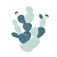 Dibujado a mano cactus decorativos. en estilo escandinavo vector