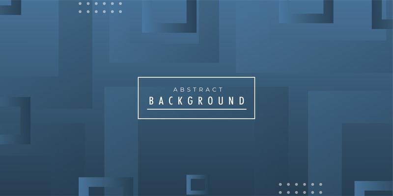 Blue Square Abstract Banner 