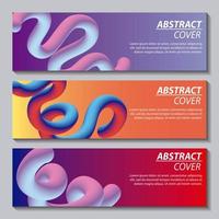 abstract banneer fluids vector