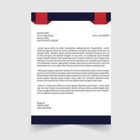 Modern And Clean Letterhead Template vector