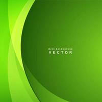 Abstract green business wave background vector