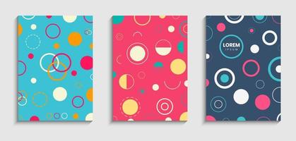 Set of  Circular style covers  vector