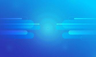 Blue background with thin circles vector