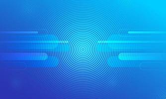 Blue background with thin circles vector