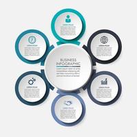 Presentation Business circle infographic template vector