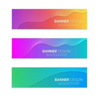 web banner design templates vector