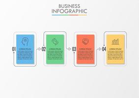 Presentation business infographic template vector