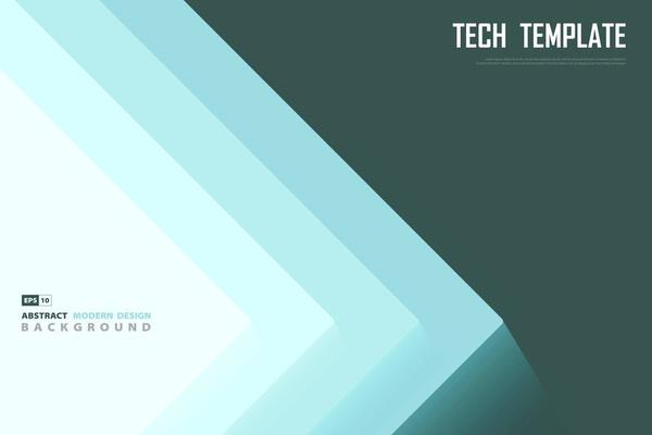 Overlap of green triangles design