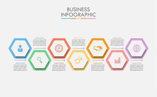 Presentation business infographic template  vector