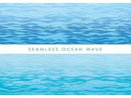 Set of seamless wave patterns. vector