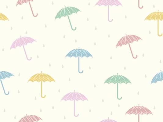 Seamless umbrellas pattern 