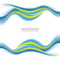 Abstract smooth colorful stylish wave background vector