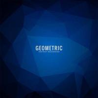 Abstract Geometric Dark Blue Polygonal background vector