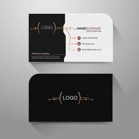 Business name card with modern circuit design vector