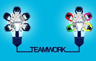 Business meeting and teamwork concept vector