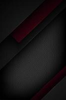 Vertical black and red layered geometric shape background  vector