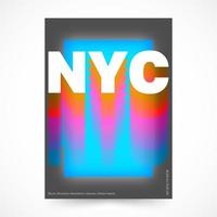 Cartel de la ciudad de nueva york vector