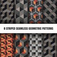 Seamless geometric patterns vector