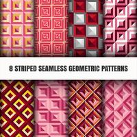 Set of geometric patterns vector