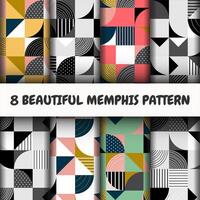 Seamless modern pattern set vector