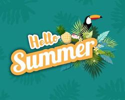 Beautiful Summer banner and poster card vector