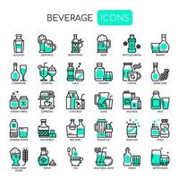 Beverage , Thin Line and Pixel Perfect Icons vector