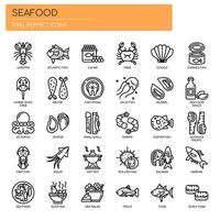 Seafood , Thin Line and Pixel Perfect Icons