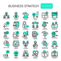 Business Strategy , Thin Line and Pixel Perfect Icons vector