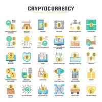 Cryptocurrency Elements , Thin Line and Pixel Perfect Icons vector