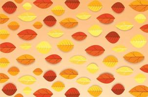 Autumn leaves pattern  vector