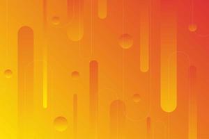 Orange and yellow abstract rounded shapes background  vector