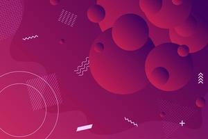 Futuristic red purple abstract shapes background  vector