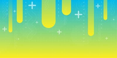 Blue green yellow gradient abstract shape background  vector