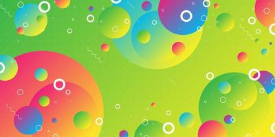 Colorful overlapping gradient sphere shapes  vector