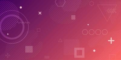 Pink purple gradient abstract geometric background  vector