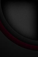 Black abstract vertical overlapping curve shapes background  vector