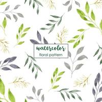 Watercolor floral pattern vector