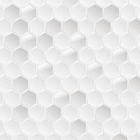 Fondo blanco hexagonal vector