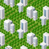 Isometric 3d Trees Forest vector