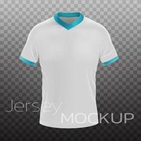 Realistic 3d blank white t-shirt mockup vector